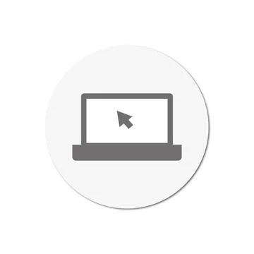 Vector flat icon. Grayscale illustration. Suitable for social networks, icons Illustrazione stock
