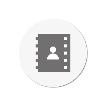 Vector flat icon. Grayscale illustration. Suitable for social networks, icons Illustrazione stock