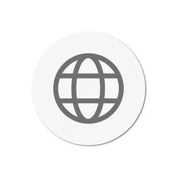 Vector flat icon. Grayscale illustration. Suitable for social networks, icons Illustrazione stock