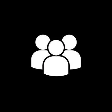 Vector flat icon group of people Stock Illustration