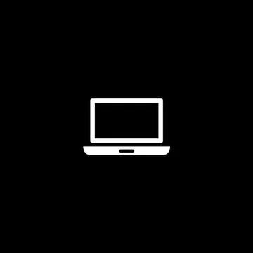 Vector flat icon laptop Illustrazione stock