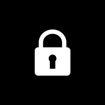 Vector flat icon lock Stock-Illustration