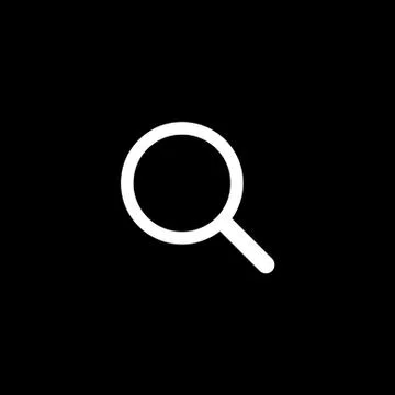 Vector flat icon of a magnifier Stock Illustration