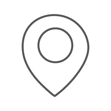 Vector flat icon. Navigation and address icons. Gray icon on isolated on wh.. Stock Illustration