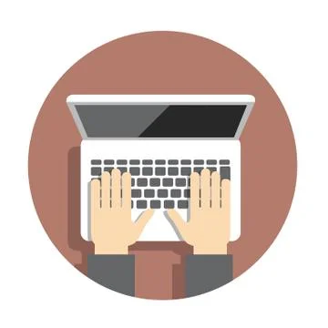 Vector flat icon notebook Stock Illustration