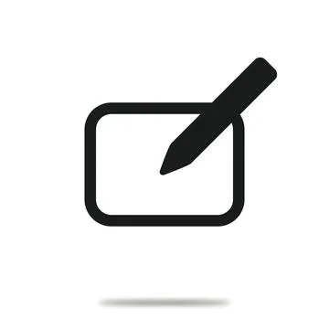 Vector flat icon. Notes, a notebook is a simple black figure. Minimalist style Stock Illustration