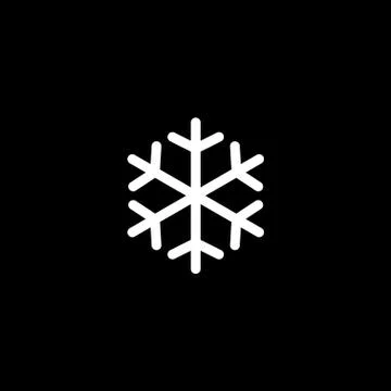 Vector flat icon snowflake Illustrazione stock