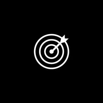 Vector flat icon target Stock Illustration