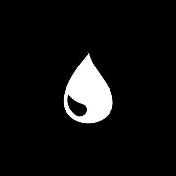 Vector flat icon water drop Stock Illustration