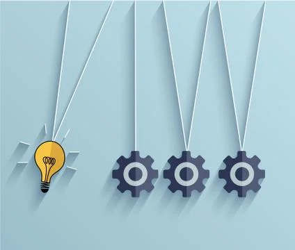 Vector flat idea business background. Eps 10 Stock Illustration