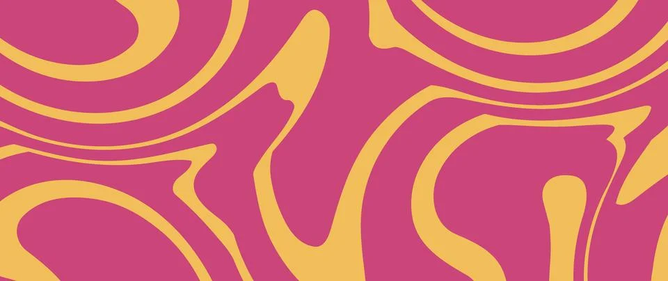 Vector flat illustration. Abstract horizontal background with colorful waves Illustrazione stock
