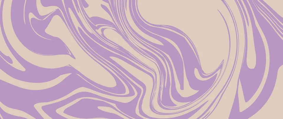 Vector flat illustration. Abstract horizontal background with colorful waves Stock Illustration
