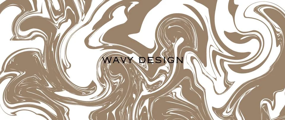 Vector flat illustration. Abstract horizontal background with waves. Trendy.. Illustrazione stock