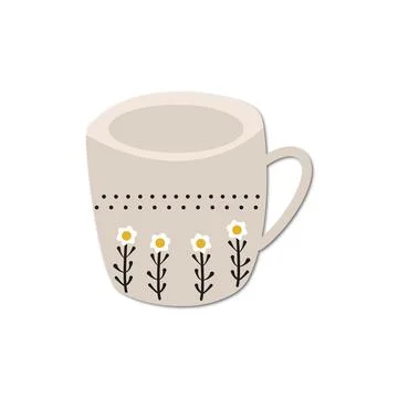 Vector flat illustration. Autumn cute and cozy icon for your design Stock Illustration