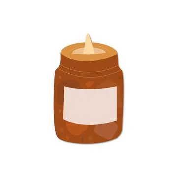 Vector flat illustration. Autumn cute and cozy icon for your design Stock Illustration