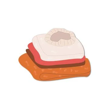 Vector flat illustration. Autumn cute and cozy icon for your design Stock Illustration
