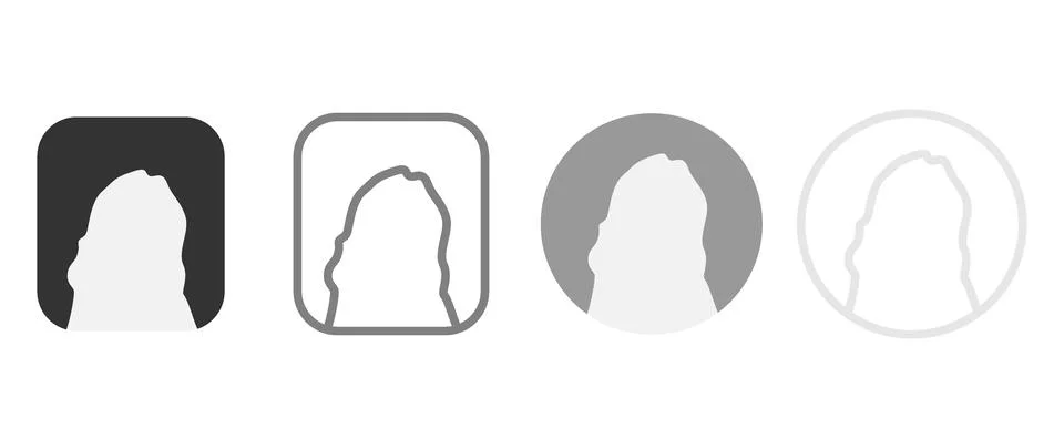 Vector flat illustration. Avatar, user profile, face icon, profile picture... Stock Illustration