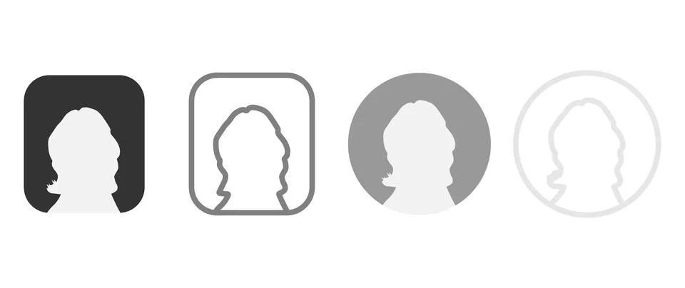 Vector flat illustration. Avatar, user profile, face icon, profile picture... Stock Illustration