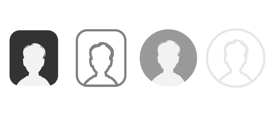 Vector flat illustration. Avatar, user profile, face icon, profile picture... Stock Illustration