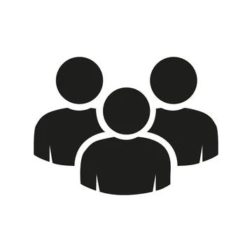 Vector flat illustration in black color. Avatar, user profile, person icon Stock Illustration