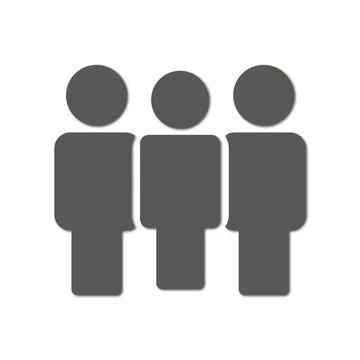 Vector flat illustration in black color. Suitable for social media profiles Stock Illustration