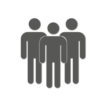 Vector flat illustration in black color. Suitable for social media profiles Stock Illustration