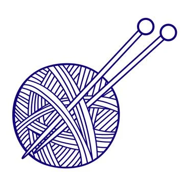 Vector flat illustration for children coloring book in a doodle style. Ball of Stock Illustration