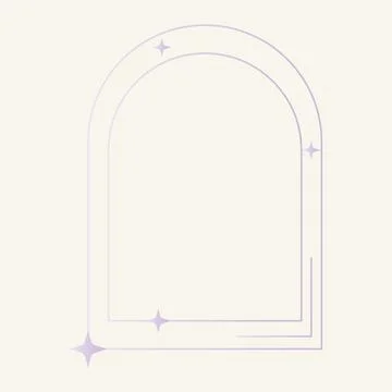 Vector flat illustration. Elegant frame on a light background. Design templ.. Stock Illustration