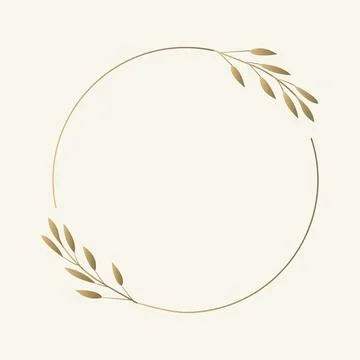 Vector flat illustration. Elegant frame on a light background. Design templ.. Stock Illustration