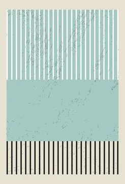 Vector flat illustration. Geometric poster concept. The picture shows a geo.. Stock Illustration