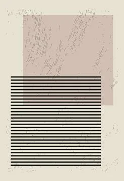 Vector flat illustration. Geometric poster concept. The picture shows a geo.. Stock Illustration