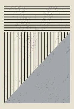 Vector flat illustration. Geometric poster concept. The picture shows a geo.. Stock Illustration