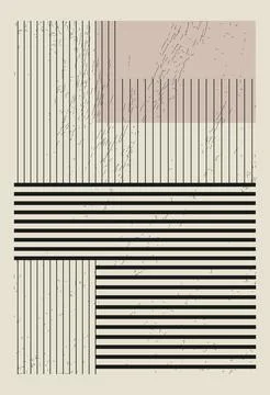 Vector flat illustration. Geometric poster concept. The picture shows a geo.. Stock Illustration