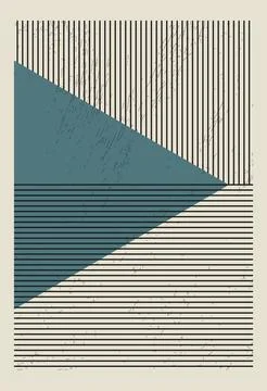 Vector flat illustration. Geometric poster concept. The picture shows a geo.. Stock Illustration