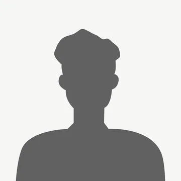 Vector flat illustration in gray color. Avatar, user profile, person icon Stock Illustration