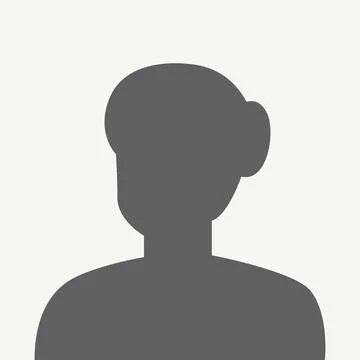 Vector flat illustration in gray color. Avatar, user profile, person icon Stock Illustration