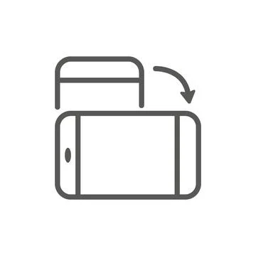 Vector flat illustration. Gray device on a white background. The concept of.. Stock Illustration