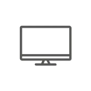 Vector flat illustration. Gray device on a white background. The concept of.. Stock Illustration