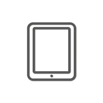 Vector flat illustration. Gray device on a white background. The concept of Stock Illustration