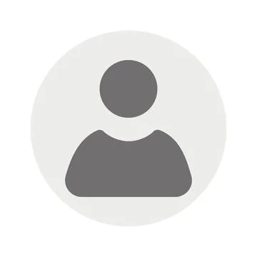 Vector flat illustration in grayscale. Avatar, user profile, person icon Stock Illustration