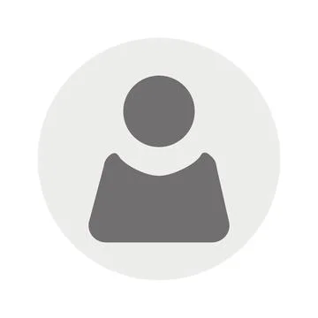 Vector flat illustration in grayscale. Avatar, user profile, person icon Stock Illustration