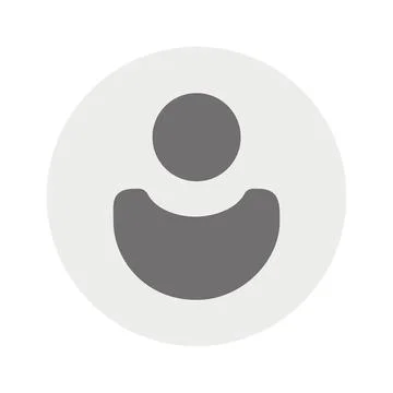 Vector flat illustration in grayscale. Avatar, user profile, person icon Stock Illustration