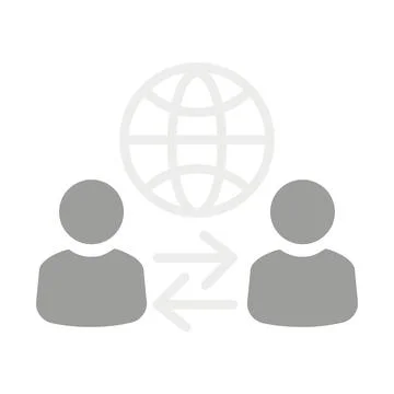 Vector flat illustration in grayscale. Avatar, user profile, person icon Stock Illustration