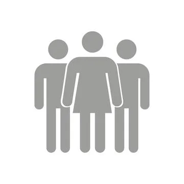 Vector flat illustration in grayscale. Avatar, user profile, person icon Stock Illustration