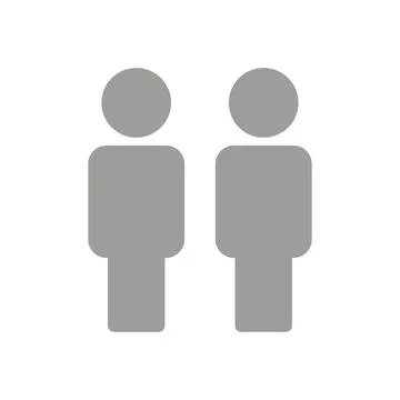 Vector flat illustration in grayscale. Avatar, user profile, person icon Stock Illustration