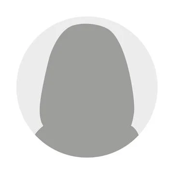 Vector flat illustration in grayscale. Avatar, user profile, person icon Stock Illustration