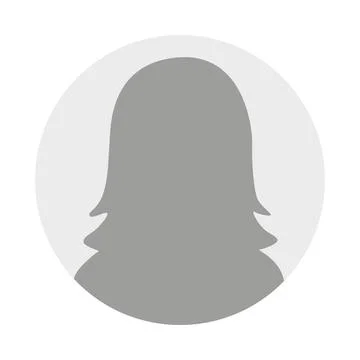 Vector flat illustration in grayscale. Avatar, user profile, person icon Stock Illustration