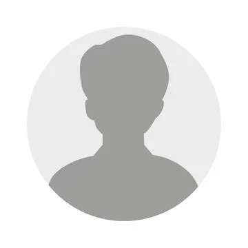 Vector flat illustration in grayscale. Avatar, user profile, person icon Stock Illustration