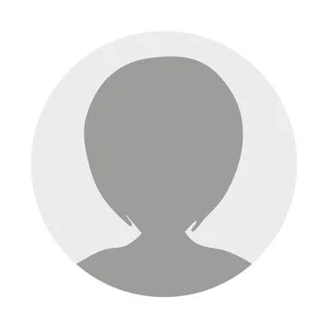 Vector flat illustration in grayscale. Avatar, user profile, person icon Stock Illustration