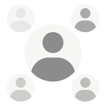Vector flat illustration in grayscale. Avatar, user profile, person icon Stock Illustration